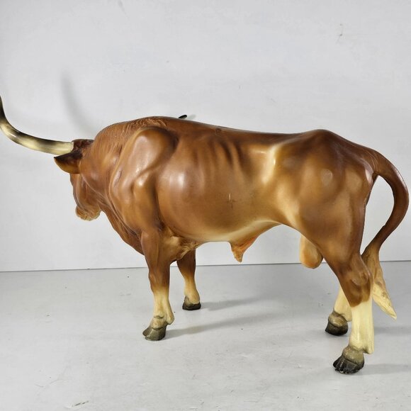 Breyer Texas Longhorn Bull Cow #75 Black Eye Shading - Picture 6 of 16
